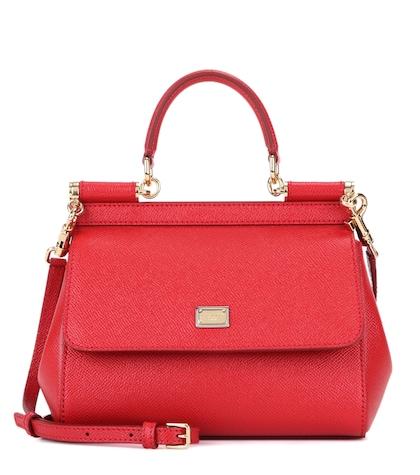 Dolce & Gabbana Miss Sicily Small  Leather Shoulder Bag