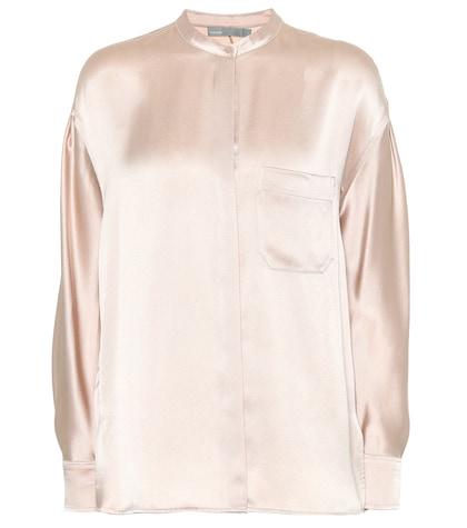 Vince Crêpe Satin Blouse