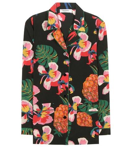 Proenza Schouler Printed Silk Top