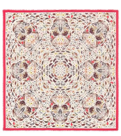 S Max Mara Butterfly Print Wool-blend Scarf