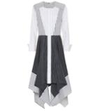 Loewe Patchwork Striped Cotton-blend Dress