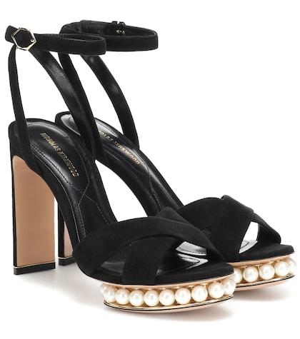 Nicholas Kirkwood Casati Faux Pearl-embellished Sandals