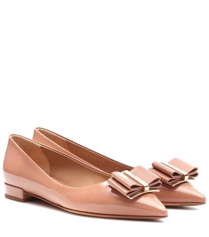 Bottega Veneta Zeri Patent Leather Ballet Flats