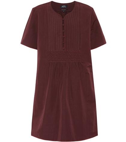 A.p.c. Christie Linen And Cotton Dress
