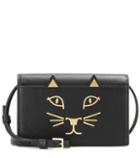 Kenzo Feline Purse Leather Shoulder Bag