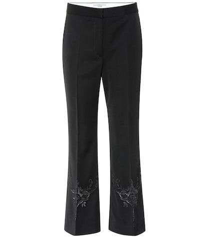 Unravel Alissa Embroidered Wool Pants