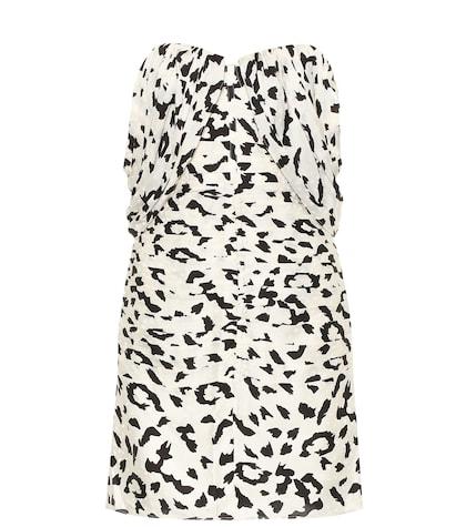 Self-portrait Leopard-print Jacquard Minidress
