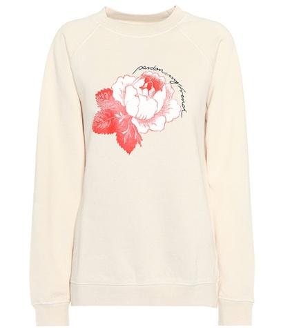 Ganni Lott Isoli Printed Cotton Sweatshirt