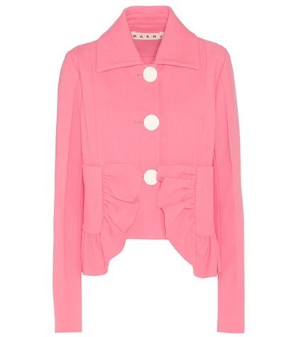 Marni Ruffled Cotton Crêpe Jacket