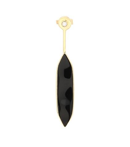 Aliita Chromatic Indicators 9kt Gold And White Diamond Earring