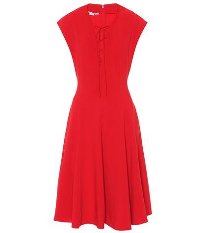 Malone Souliers Lace-up Crêpe Dress