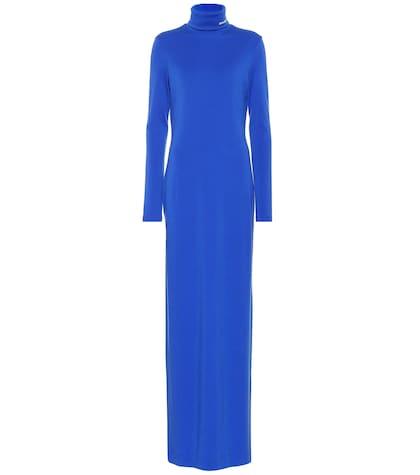 Calvin Klein 205w39nyc Turtleneck Wool Maxi Dress