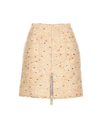 Acne Studios Fury Dot Wool-blend Miniskirt
