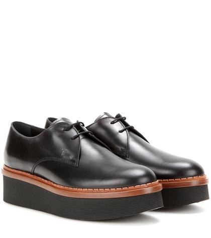 Tod's Platform Leather Derby Shoes