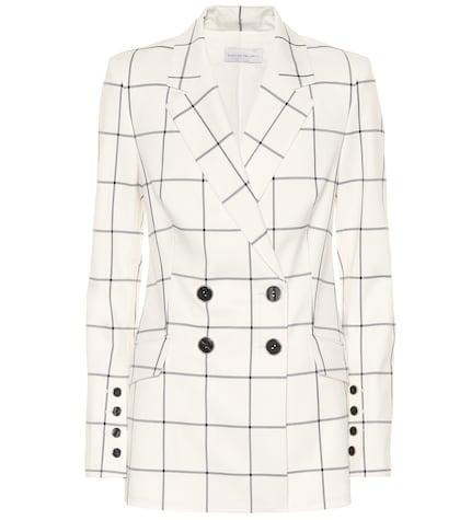 Rebecca Vallance Pierre Checked Double-breasted Blazer