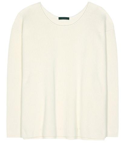 The Row Grisa Cotton And Silk-blend Sweater