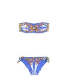 Dolce & Gabbana Printed Bandeau Bikini