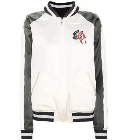 Balmain Gestures Reversible Silk Bomber Jacket