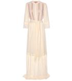 Michael Kors Collection Lace-trimmed Silk Dress