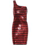 Saint Laurent Sequinned One-shoulder Dress