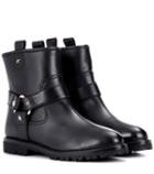 Tory Burch Easy Rider Leather Ankle Boots