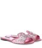 Dolce & Gabbana Bianca Glitter Sandals