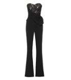 Rebecca Vallance Betty Lace-trimmed Crêpe Jumpsuit