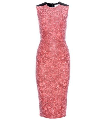 Victoria Beckham Contrast Fitted Dress
