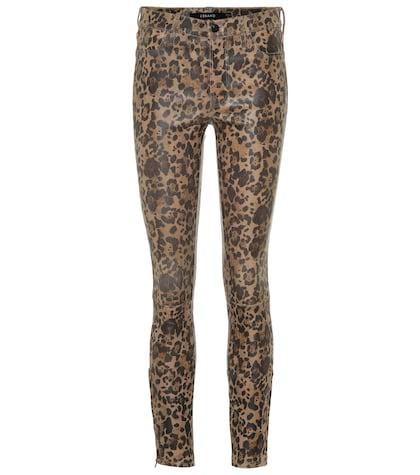 J Brand L8001 Mid-rise Skinny Leather Pants