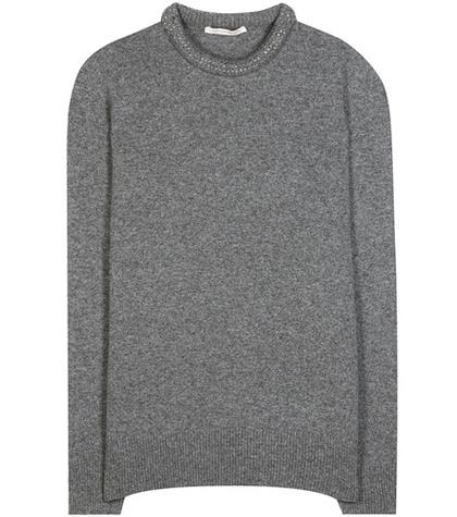 Christopher Kane Embellished Wool-blend Sweater