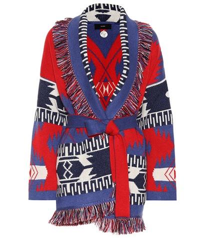 Le Specs Jacquard Cashmere Cardigan