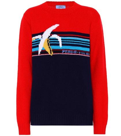 Prada Intarsia Wool Sweater