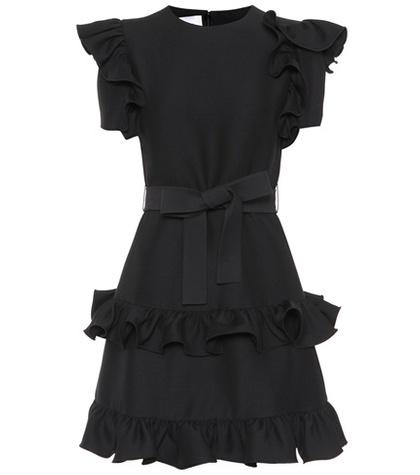 Valentino Silk And Virgin Wool Dress