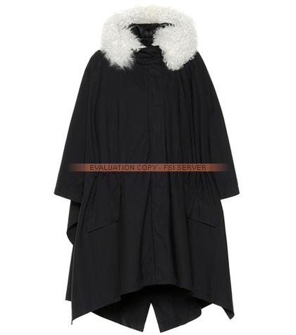 Yves Salomon - Army Shearling-trimmed Cape Coat