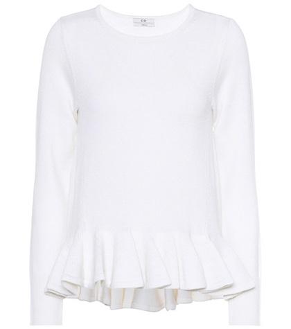 Co Peplum Hem Wool Sweater
