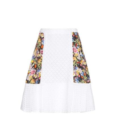 Mary Katrantzou Cotton Broderie Anglaise Skirt