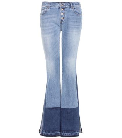 Roberto Cavalli Flared Stretch-cotton Jeans