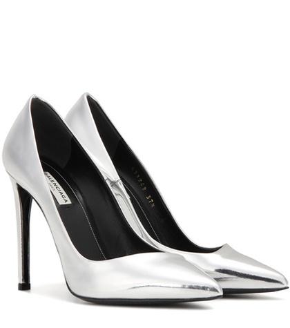 Balenciaga All Time Metallic Leather Pumps