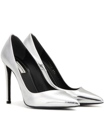 Balenciaga All Time Metallic Leather Pumps