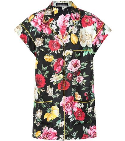 Roger Vivier Floral Silk Blouse