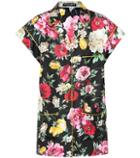 Roger Vivier Floral Silk Blouse