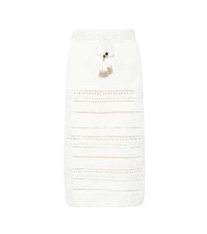She Made Me Rose Crochet Cotton Skirt