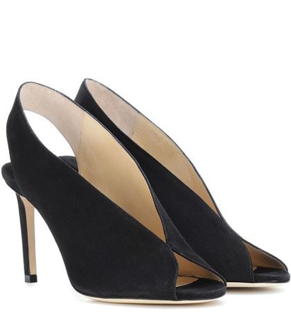 Jimmy Choo Shar 85 Suede Sandals