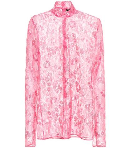Calvin Klein 205w39nyc Metallic Lace Top