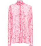 Calvin Klein 205w39nyc Metallic Lace Top