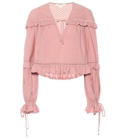 Jonathan Simkhai Broderie Anglaise Cotton Blouse