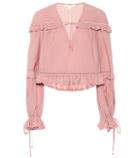 Jonathan Simkhai Broderie Anglaise Cotton Blouse