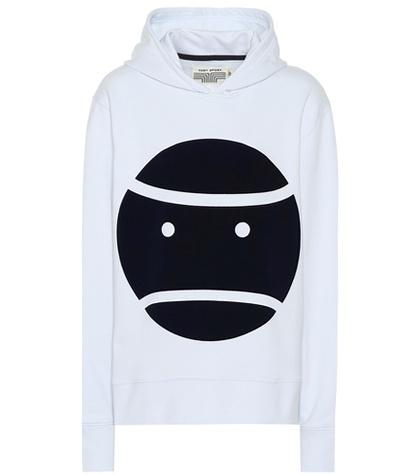 Tory Sport Printed Cotton Hoodie