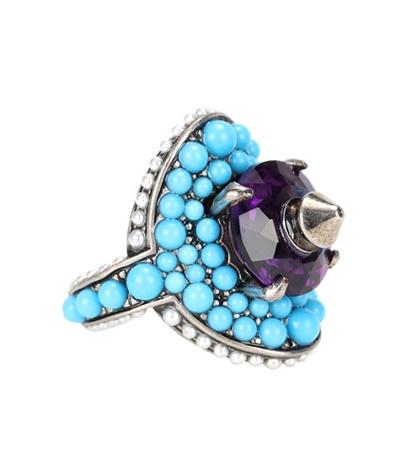 Burberry Crystal And Bead-embellished Ring
