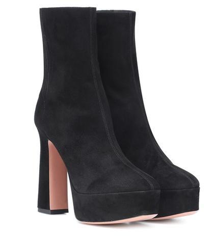 Gianvito Rossi Saint Honore 125 Suede Ankle Boots